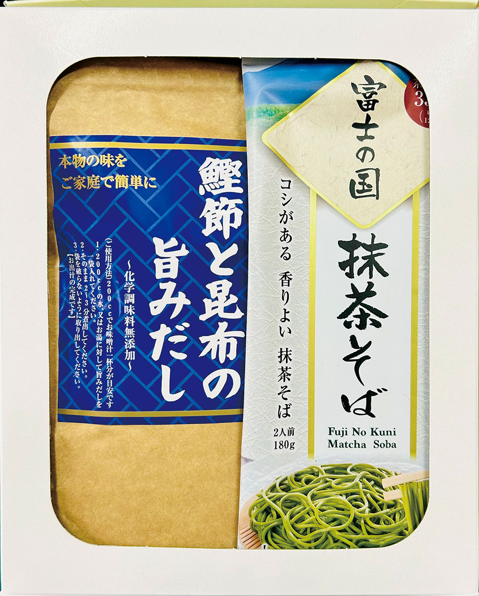 旨みだしと抹茶そば