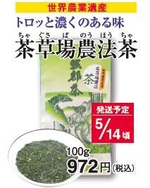 【新茶】茶草場農法茶 5/14頃